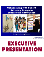 Collaborating with Patient Advocacy Groups to Educate the Marketplace