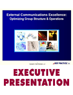 External Communications Excellence: Optimizing Group Structure & Operations