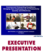 Commercial On-Boarding Excellence:Bringing New Employees Up To ProductivityQuickly and Effectively
