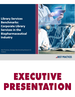Biopharma Corporate Library Services Benchmarks