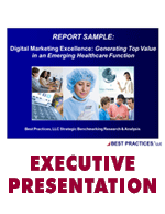 Digital Marketing Excellence: Generating Top value in an Emerging Healthcare Function
