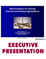 Best Practices for Valuing Internal Consulting Organizations